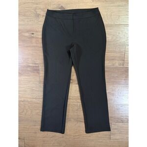 Chicos Collection Black Straight Leg Trousers Size 0.5 Regular Stretch Work Pant
